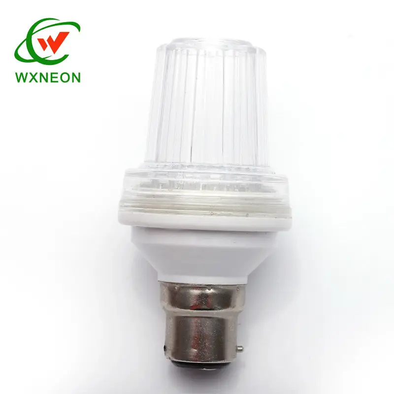 IP44 AC220V 2W B22 Base LED Strobe Flashing Light Bulb