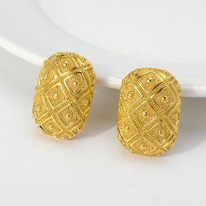 Parures de bijoux en laiton plaqué or 18 carats de luxe brésilien pour femmes - Mariage, fiançailles, anniversaire, tendance, nouvelle arrivée - Product Image 5