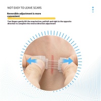 Réducteur de tension de plaie de pansement cutané Patch de cicatrice médicale Bandes steri Sangle élastique Type de fermeture éclair Bande de réduction de cicatrice sans couture