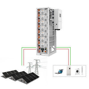 Système solaire connecté au réseau avec stockage par batterie lithium-ion, panneaux photovoltaïques 100kWh-300kWh, armoire tout-en-un pour maison hors réseau hybride - Product Image 6