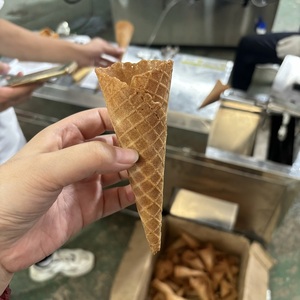 ماكينة آلية لصنع كورنيت مخروطي السكر ، ماكينة إنتاج مخروطي الوافل والشوكولاتة الصغيرة - Product Image 5