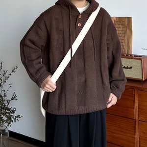 Pull tricoté chaud et tendance <span class=keywords><strong>pour</strong></span> <span class=keywords><strong>homme</strong></span>, style décontracté, ample et épais, idéal <span class=keywords><strong>pour</strong></span> l'automne et l'hiver - Product Image 5