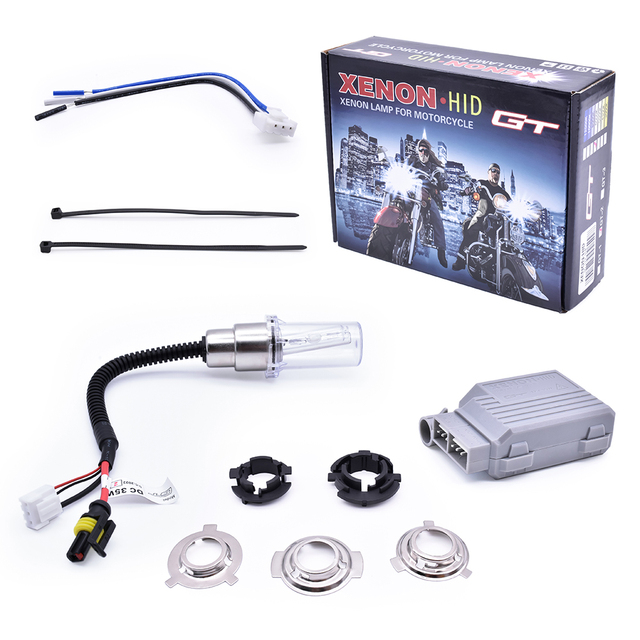 Others Light Accessories XENON HID Lamp Motorcycle 12V 35W Headlight Lamp Spotlights Motor Motorbike Lighting System White Led