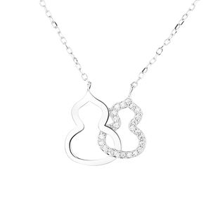 Collana d'amore infinita in argento Sterling 925 donna alla moda semplice - Product Image 4