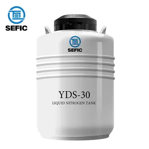 10l/20l/30l/50l Yds tipi kriyojenik azot konteyner taşınabilir kimyasal depolama donanımları sıvı azot tankı