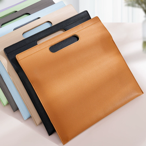 Sac à documents en cuir PU avec boucle, multi-couches, grande capacité, sac à main, sacoche de bureau décontractée pour affaires - Product Image 1
