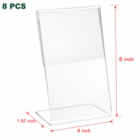 Cadre photo en acrylique transparent double face anti-rayures, simple, élégant et facile à nettoyer, vente en gros directe d'usine