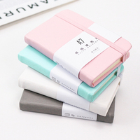 Cuaderno de Bolsillo Personalizado al por Mayor, Color Macaron, Tamaños A5, A6, A7, Impresión de Logotipo Personalizado, Cuaderno de Cuero con Correa Pequeña, Fábrica OEM