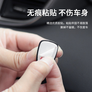 <b>Car</b> Mini <b>Hooks</b> Carbon Fiber Texture 4 Pack Traceless Strong Adhesive For Interior Storage - Product Image 2