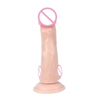 XISE Consoladores Clásicos de PVC de 17 cm, Consoladores Realistas Súper Baratos, Juguetes Sexuales de Plástico, Pene para Mujeres