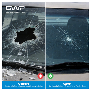 Film de protection <span class=keywords><strong>anti</strong></span>-UV et <span class=keywords><strong>anti</strong></span>-explosion pour pare-brise de <span class=keywords><strong>voiture</strong></span>, protecteur de vitre avant avec film de verre automobile HD transparent - Product Image 3