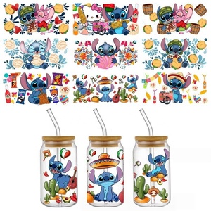 Vinilos Decorativos para Vasos <span class=keywords><strong>Lilo</strong></span> & <span class=keywords><strong>Stitch</strong></span>, Resistentes al Agua <span class=keywords><strong>y</strong></span> a los Arañazos, Múltiples Estilos para Decoración <span class=keywords><strong>de</strong></span> Botellas <span class=keywords><strong>de</strong></span> Agua - Product Image 5