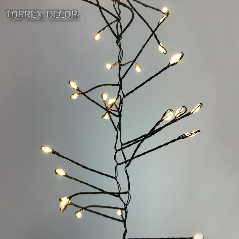 2019 new festivals decorative lighting colorful copper wire cluster fairy string light