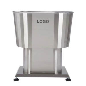 Petite baignoire pour <span class=keywords><strong>chien</strong></span> en acier inoxydable et caoutchouc pour chat Piscine <span class=keywords><strong>spa</strong></span> pour animaux de compagnie pour le toilettage et le nettoyage dans les animaleries - Product Image 1