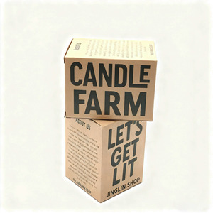 Tái chế Kraft hộp thân thiện với môi mật ong lọ thủy tinh chai giấy đóng gói hộp nước hoa hộp dầu thơm nến bao bì hộp - Product Image 2