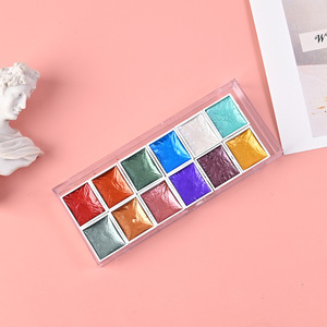 Offre Spéciale – Peinture <span class=keywords><strong>Aquarelle</strong></span> Solide Nacrée Métallique pour Nail Art Transfrontalier, Effet Estompé pour Fournitures de Manucure - Product Image 1