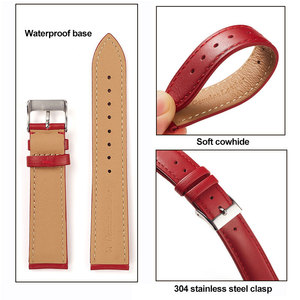 Eraysun Bracelets de <span class=keywords><strong>montre</strong></span> en <span class=keywords><strong>cuir</strong></span> véritable Couleur Gardien Couche de tête Peau de vache Unisexe Veau 16 18 19 20 22mm Bracelets de <span class=keywords><strong>montre</strong></span> <span class=keywords><strong>Homme</strong></span> Femme - Product Image 3