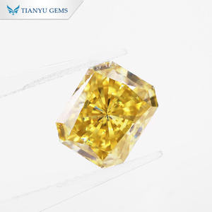 เครื่องประดับ Tianyu อัญมณีตัดเพชรโมอิสสีเหลืองสดใสสำหรับการทำเครื่องประดับ - Product Image 2