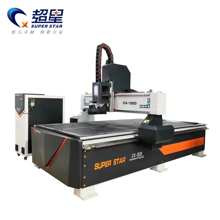 Jinan CNC Router Vendor 1325 CNC Carving Machine With HQD Spindle For Wood Furniture