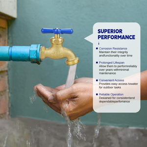 TMOK 1/2 NPT 3/4 GHT katup kuningan luar ruangan selang air keran Bib keran keran keran air - Product Image 3