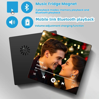 Cadeau Dropshipping HQ, Cadre Photo Magnétique pour Frigo à Musique Bluetooth, Personnalisable, Capable de Jouer de la Musique, Idéal Cadeau d'Anniversaire pour Couples