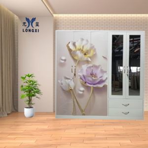 Guardaroba di Lusso <span class=keywords><strong>a</strong></span> 5 <span class=keywords><strong>Ante</strong></span> con <span class=keywords><strong>Specchio</strong></span> <span class=keywords><strong>a</strong></span> Prezzo all'Ingrosso, <span class=keywords><strong>Armadio</strong></span> di Grande Successo per Mobili da Camera da Letto - Product Image 3