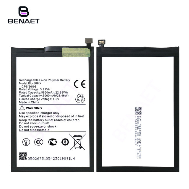 OEM BL-58HX 6000mAh High Quality Mobile Phone Battery for Infinix SMART 10 PLUS Rechargeable Lithium Battery