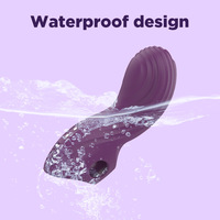 Vibrador Ergonómico Curvo con Funda para Dedos, Estimulador de Punto G y Punto A, Masajeador de 10 Frecuencias, Juguetes Sexuales