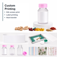 Bouteille d'emballage alimentaire en PET scellée de 150 ml pour capsules de suppléments, huile de poisson, comprimés de vitamines