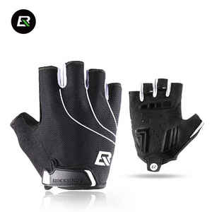 ROCKBROS antivento mezza bicicletta da dito TouchScreen abbigliamento da guida <span class=keywords><strong>MTB</strong></span> guanti da bici da ciclismo caldo caldo primavera estate guanti da bici - Product Image 1