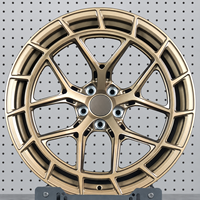 Jantes monobloc forgées 5x114.3, concaves, à rayons en V, couleur champagne, pour BMW G87 M2, AUDI R8, Land Rover, Rolls-Royce, Nissan, 19-22 pouces