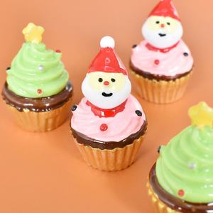 Adornos Navideños de Resina de Alta Calidad con Forma de Santa Claus para Cupcakes, Mini Regalos, Decoraciones para Pasteles de Cumpleaños, Adornos de Escritorio - Product Image 4