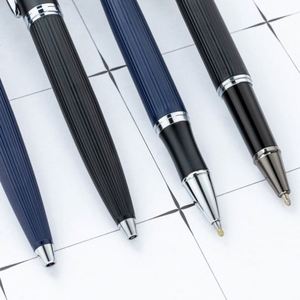 Bolígrafo de Gel Negro de Metal de 1.0 mm con Logotipo Grabado para Regalo de Oficina o Negocios - Product Image 3