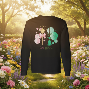 Camiseta Vintage de Manga Larga en Rosa y Verde, Camiseta Promocional 'Changed for Good' - Product Image 3