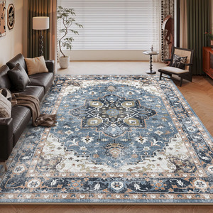 Tappeto in Finto Cashmere Persiano Rimovibile a Doppio Strato Lavabile in Lavatrice <span class=keywords><strong>per</strong></span> Soggiorno <span class=keywords><strong>Camera</strong></span> <span class=keywords><strong>da</strong></span> <span class=keywords><strong>Letto</strong></span> Divano Tavolino - Product Image 6