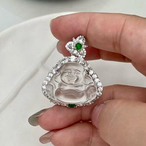 Collier à double pendentif en argent pur S925, style rétro, motif de dentelle creuse, pétale, cœur de dragon, collier fin et élégant - Product Image 1