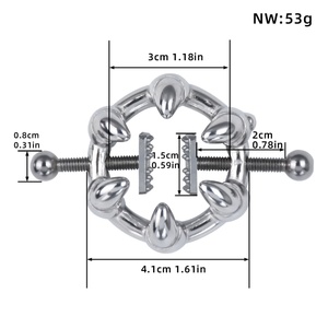 Metal Nipple <b>Clamp</b> with Metal Chain Fetish to Breast Labia <b>Clip</b> Stimulation Massager Bdsm Bondage Sex Products for Women Men - Product Image 5