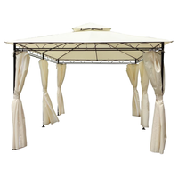 Kiosque de jardin en plein air 3*4 patio restaurant gazebo avec auvent