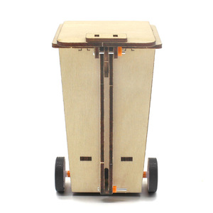 ถังขยะไม้แบบจำลองถังรีไซเคิลของเล่นการศึกษาวิทยาศาสตร์ DIY สำหรับเด็กอายุ 4 6 ปี - Product Image 4