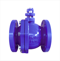 Vanne à boisseau sphérique en fonte ductile DIN3357, corps en acier inoxydable SS304, disque CF8, tige en acier au carbone WCB, joint NBR, commande manuelle, fournie directement par l'usine