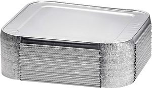 1235 मिलीलीटर बायोडिग्रेडेबल आयताकार चांदी 8011 एल्यूमीनियम पन्नी भोजन लंच बॉक्स टेकवे और रेस्तरां के लिए एल्यूमीनियम पन्नी - Product Image 4