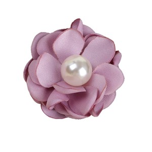 Accesorios para el Cabello con Flores de Tela y Centro de Perlas de 3.5 cm, Estilo Camelia, para Ropa, Zapatos y Bolsos de Boda - Product Image 5