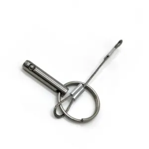 Fornecedor qualificado liberação rápida fio lock pin pino de aço carbono 304 aço inoxidável bola lock pin