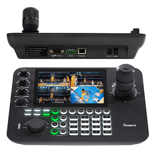 Tenveo 3 NDI VL12U Cámaras PTZ 4K con Controlador de Teclado con Joystick, Pantalla LCD de 7 Pulgadas con 4 Divisiones, Joystick 4D, Sistema de Videoconferencia PoE - Product Image 4