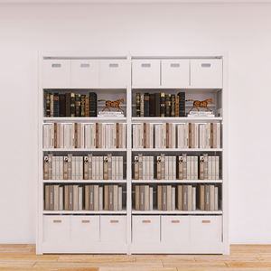 Estantería de hierro y Metal para biblioteca en casa, estante de almacenamiento de suelo multicapa para libros de imágenes para niños, estantería para sala de estar - Product Image 3