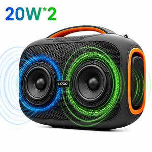 Enceinte portable 40W pour divertissement à domicile avec lumières LED RGB, USB, <span class=keywords><strong>carte</strong></span> TF et radio FM - Product Image 1