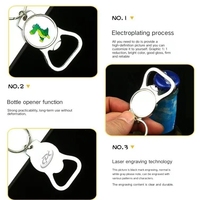 Personalisierter Schlüsselanhänger aus Metall mit Gravur, Sublimations-Flaschenöffner aus Metall, UV-Druck auf Legierung (Zink)