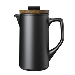 Pour un usage domestique, équipée d'un <span class=keywords><strong>filtre</strong></span> en acier inoxydable, <span class=keywords><strong>cafetière</strong></span> à piston <span class=keywords><strong>haut</strong></span> <span class=keywords><strong>de</strong></span> <span class=keywords><strong>gamme</strong></span> en acier inoxydable 304 avec pot à café en céramique - Product Image 1
