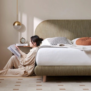 <span class=keywords><strong>Letto</strong></span> Matrimoniale Moderno di Lusso in Lino Stile Nordico Zayshine, Misura Queen King 1.5 1.8 Metri, Grande Dimensione, Modulare, Morbido, per Appartamenti - Product Image 4