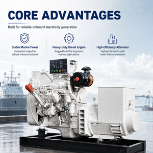 Générateur d'électricité 800KVA 160kw, Générateur marin 640KW - Product Image 1